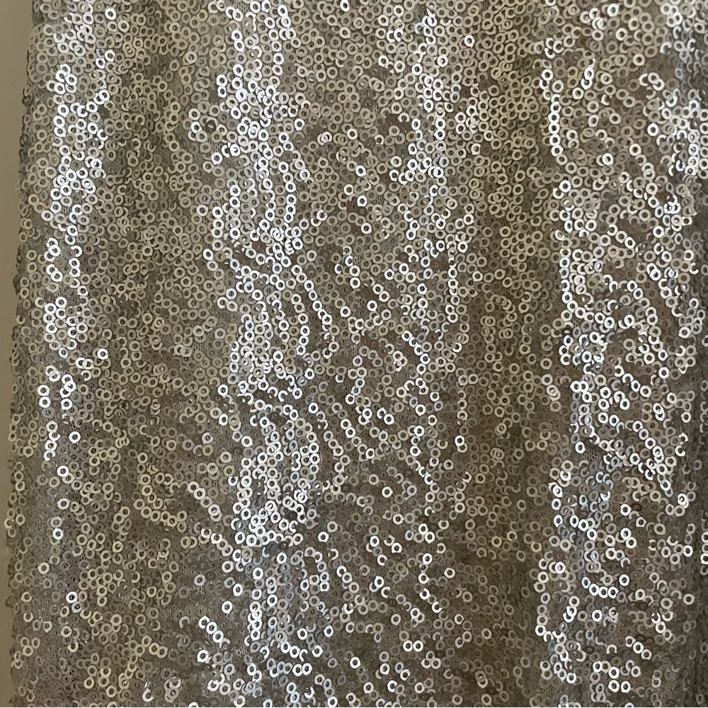 AQUA Silver Sequins Dress - Picture 3 of 7
